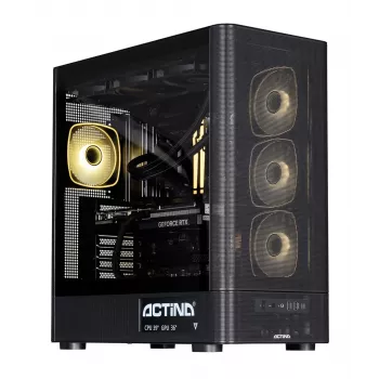 ACTINA PC AMD Ryzen 7 9850X3D 32 GB DDR5-SDRAM 2 TB SSD NVIDIA GeForce RTX 5090 Windows 11 Home Midi Tower musta