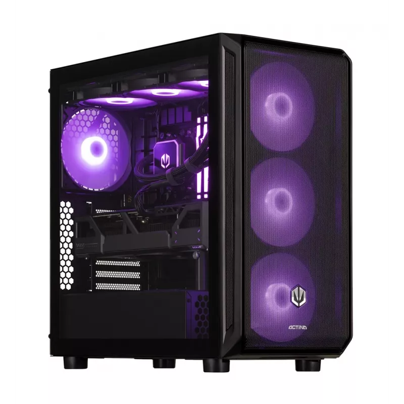 ACTINA PC AMD Ryzen 9 9900X 32 GB DDR5-SDRAM 2 TB SSD NVIDIA GeForce RTX 5070 Midi Tower musta