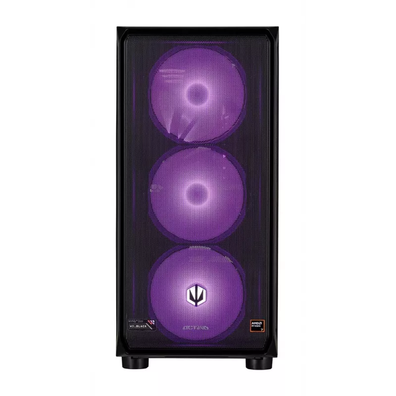Actina PC AMD Ryzen 9 9900X 32 GB DDR5-SDRAM 2 TB SSD NVIDIA GeForce RTX 5070 Ti Midi Tower musta