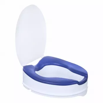 ACTIONMED wc-istuimen korokerenkaa kannella, 10 cm korotus, SoftRelief NT500AM