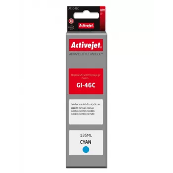Activejet AC-G46C yhteensopiva mustekasetti Canon, syaani, 135 ml, Supreme-sarja, korvaa Canon GI-46C