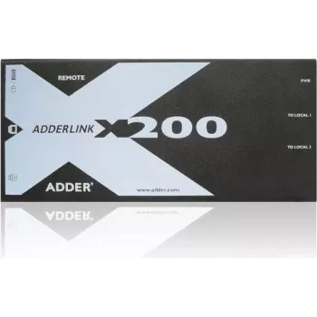 Adder X200-USB/P-IEC AdderLink X200 VGA USB KVM-jatkajasarja CAT5/5e/6/7 kautta enintään 100m