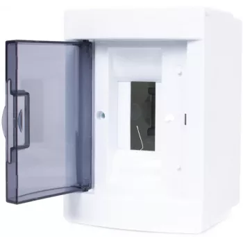 ADELID RM-NT-02T pinta-asennettava jakokeskus, 2 moduulia, IP40, läpinäkyvä ovi