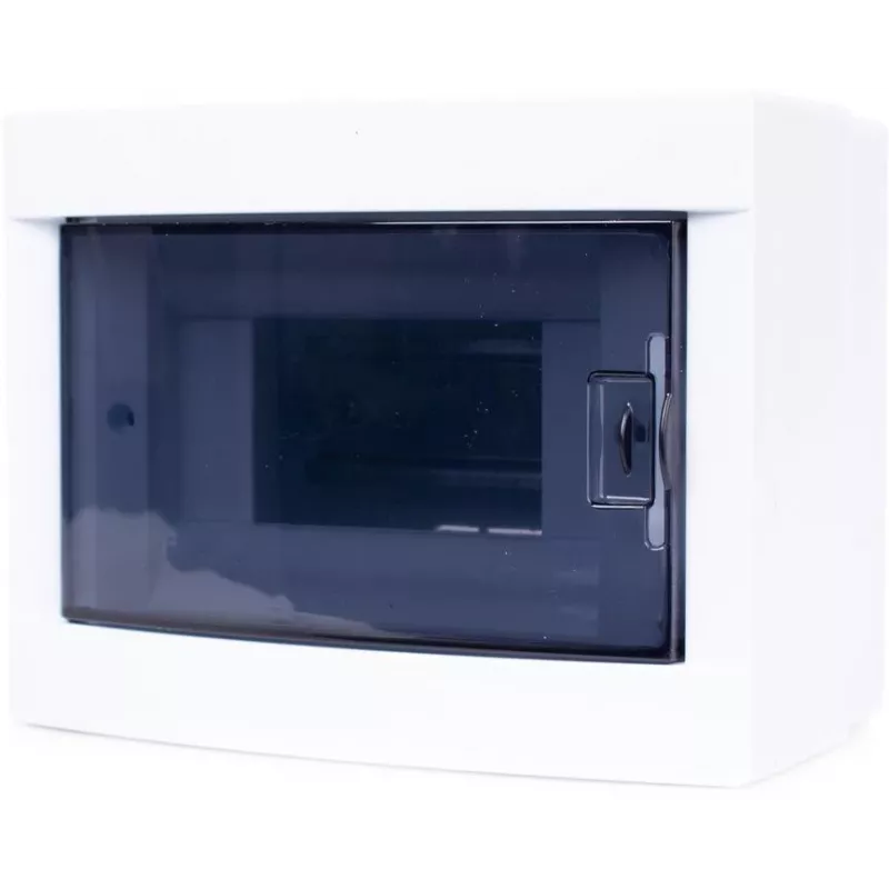 ADELID RM-NT-06T pinta-asennettava jakokeskus, 6 moduulia, 1 rivi, IP40, valkoinen/harmaa