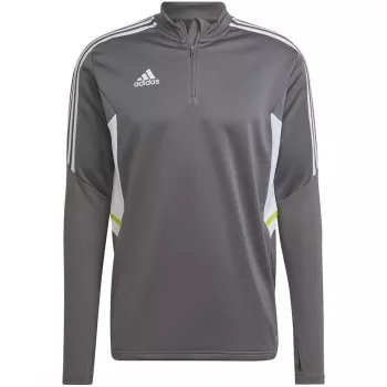 adidas Condivo 22 miesten harjoittelu-collegepaita 1/2 zip Grey Five/valkoinen HD2312