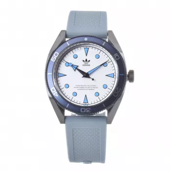 Adidas miesten Project One analoginen kvartsikello AOFH22003 43 mm musta silikoniranneke