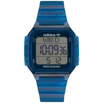 Adidas Project Two miesten digitaalinen kvartsikello AOST22552 48 mm musta silikoni