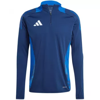 adidas Tiro 24 Competition Training Top Team Navy Blue 2 / White miesten Slim Fit pitkähihainen AEROREADY kierrätetty polyester jalkapallopaita S