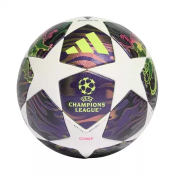 adidas UCL 25/26 Final Competition jalkapallo koko 4 valkoinen/violetti/hopea JX9096