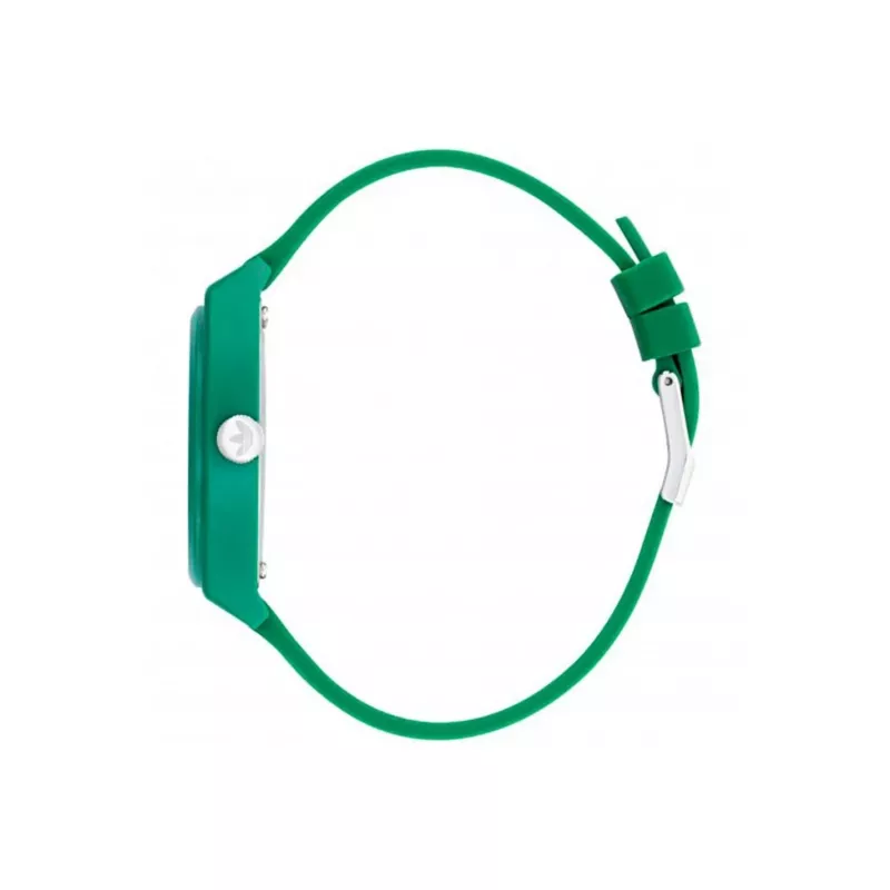 Adidas unisex AOST22032 38 mm analoginen kvartsikello – musta silikoniranneke