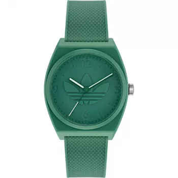 Adidas unisex AOST22032 38 mm analoginen kvartsikello – musta silikoniranneke
