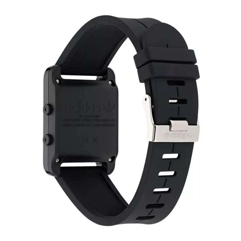 Adidas unisex AOST23568 kvartsianalogikello 31 mm musta silikoni