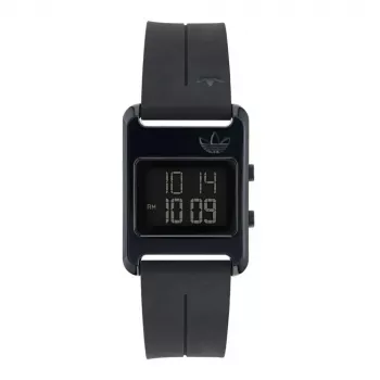 Adidas unisex AOST23568 kvartsianalogikello 31 mm musta silikoni