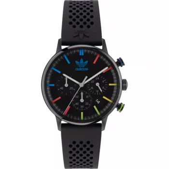 Adidas unisex-digitaalikello AOSY23021 40 mm musta silikoniranneke