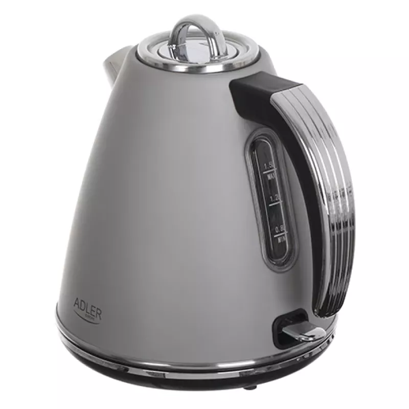 Adler AD 1343 harmaa vedenkeitin 1,5 l 1850 W