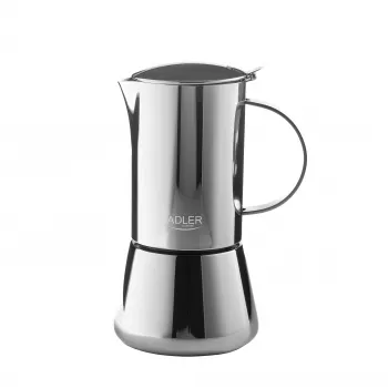 Adler AD 4417 kahvimylly, 150 W, 75 g, ruostumaton teräs, hopea/musta