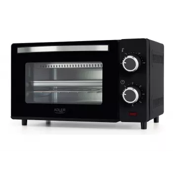 Adler AD 6032 kompakti sähköuuni, 9 l, 650 W, musta