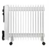 Adler AD 7819 öljypatteri, 2000W, 9 ripaletta, 3 lämpöasetusta, säädettävä termostaatti, ylikuumenemissuoja, integroidut rullat, valkoinen/harmaa