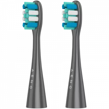 AENO ADB0010G varaosaharjaspää, 2 kpl - valkoinen - yhteensopiva Xiaomi Mi Electric Toothbrush -sarjan kanssa