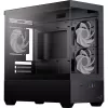 AEROCOOL P300D G-BK-v1 Mini Tower ATX kotelo, musta, Tempered Glass