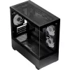 AEROCOOL P300D G-BK-v1 Mini Tower ATX kotelo, musta, Tempered Glass