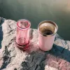AeroPress Go Plus kahvinkeitin vaaleanpunaisella termomukilla 475 ml