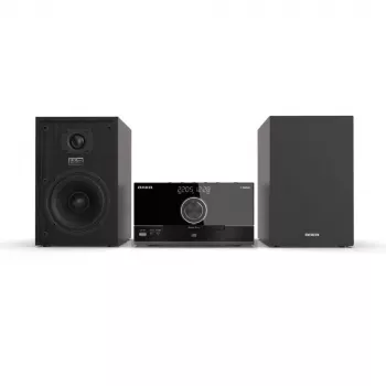 Aiwa MSBTU-600 50W Bluetooth CD mikro-hifi-järjestelmä FM-radiolla, USB, Aux-In, LED-näyttö, kaukosäädin, musta