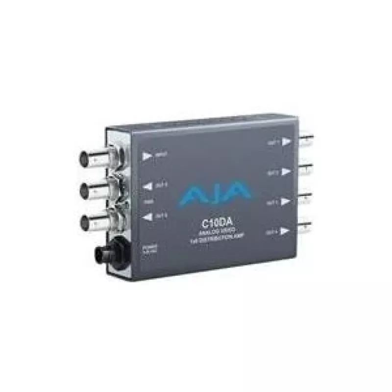 AJA C10DA 1x4 HD/SD-SDI jakovahvistin reclocking-toiminnolla