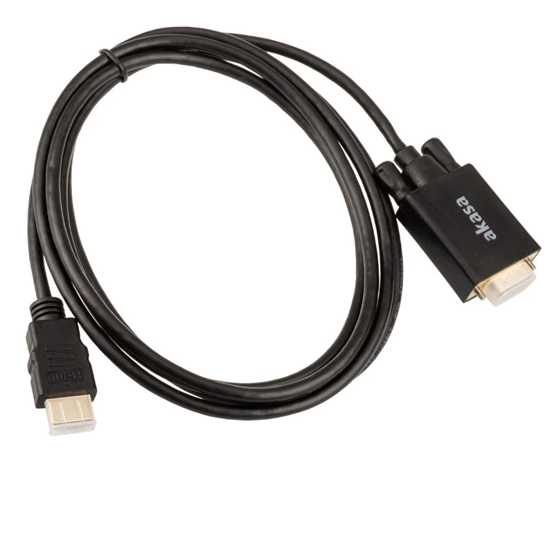 Akasa AK-CBHD26-20BK HDMI-VGA-adapterikaapeli 2m musta