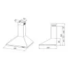 AKPO WK-4 CLASSIC MINI 60 INOX teleskooppiliesituuletin 60 cm hopea