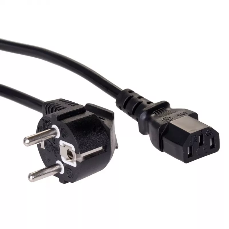 Akyga AK-PC-06A virtajohto CEE 7/7 - IEC C13, 3 m, musta
