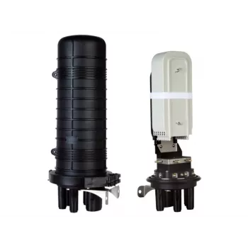 ALANTEC FOM-144K pystysuora kuitusulatuskotelo, 144 sulatusta, täydellinen sarja sulatuskaseteilla, sulatussuojilla, kutistesukilla, asennusosilla