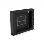 ALANTEC takalevy (saranoitu/kaadettava) SW-15U-600-450-01-C kaappeihin, musta 150mm