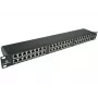 ALANTEC STP Cat.6 48 porttia IDC patch-paneeli 2U 19 tuuman rack-asennus musta (PK050)