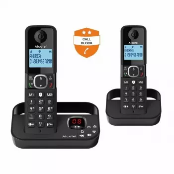 Alcatel 8517110010 DECT langaton puhelin luuri 1,5 tuuman kullanruskealla taustavalolla