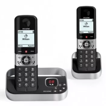 ALCATEL 8517110010 DECT-langaton puhelin 2 luurilla, musta - 1,5