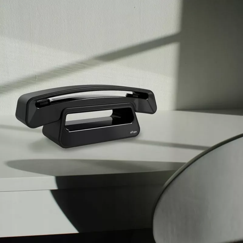 Alcatel ePure Iconic DECT langaton puhelin (musta)