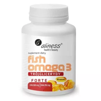 Aliness Fish Omega 3 FORTE triglyseridi 500/250 mg, 90 pehmeää kapselia
