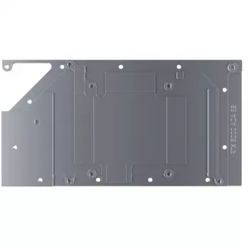 Alphacool 13725 -vesiblokki ja taustalevy
