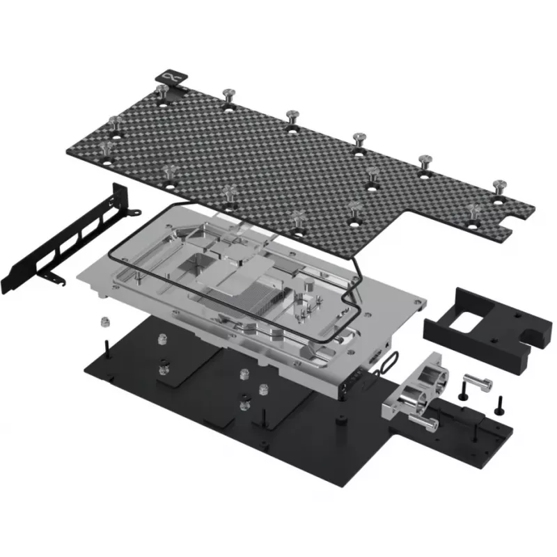 Alphacool 13725 Vesijäähdytyslohko ja takalevy