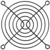 Alphacool 92 mm teräs-tuuletinsäleikkö musta (10336)