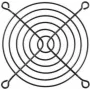 Alphacool 92 mm teräs-tuuletinsäleikkö musta (10336)