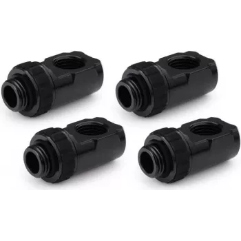 Alphacool Apex Grip 90° kääntöadapteri G1/4 ulkokierre sisäkierteeseen, musta, 4 kpl:n pakkaus 14932