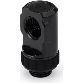 Alphacool Apex Grip 90° kääntyvä adapteri G1/4 ulkokierre sisäkierteeseen - syvänmusta 14807