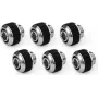 Alphacool Apex Grip puristusliitin 13/10mm G1/4 kromi - 6 kpl:n pakkaus 14921