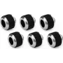 Alphacool Apex Grip HardTube -puristusliitin 13mm G1/4 kromi - 6 kpl:n pakkaus 14927