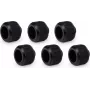 Alphacool Apex Grip HardTube -puristusliitin 16mm OD G1/4 kierre musta 6 kpl:n pakkaus (14929)