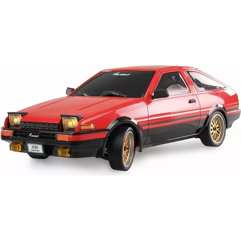 AMEWI AE86 drift-kilpa-auto 1:18 RTR punainen