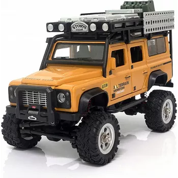 AMEWI D90X28 Metall Scale Crawler 4WD RC-auto 1:28 keltainen