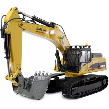 Amewi G705E metallikaivinkone 1:14 RTR keltainen 14+